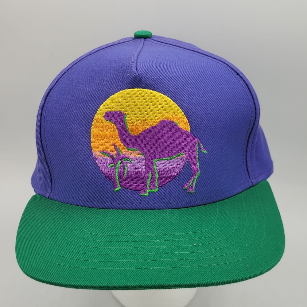Vintage 90s Joe Camel Sunset Cigarettes Tobacco Snapback Hat Baseball Cap